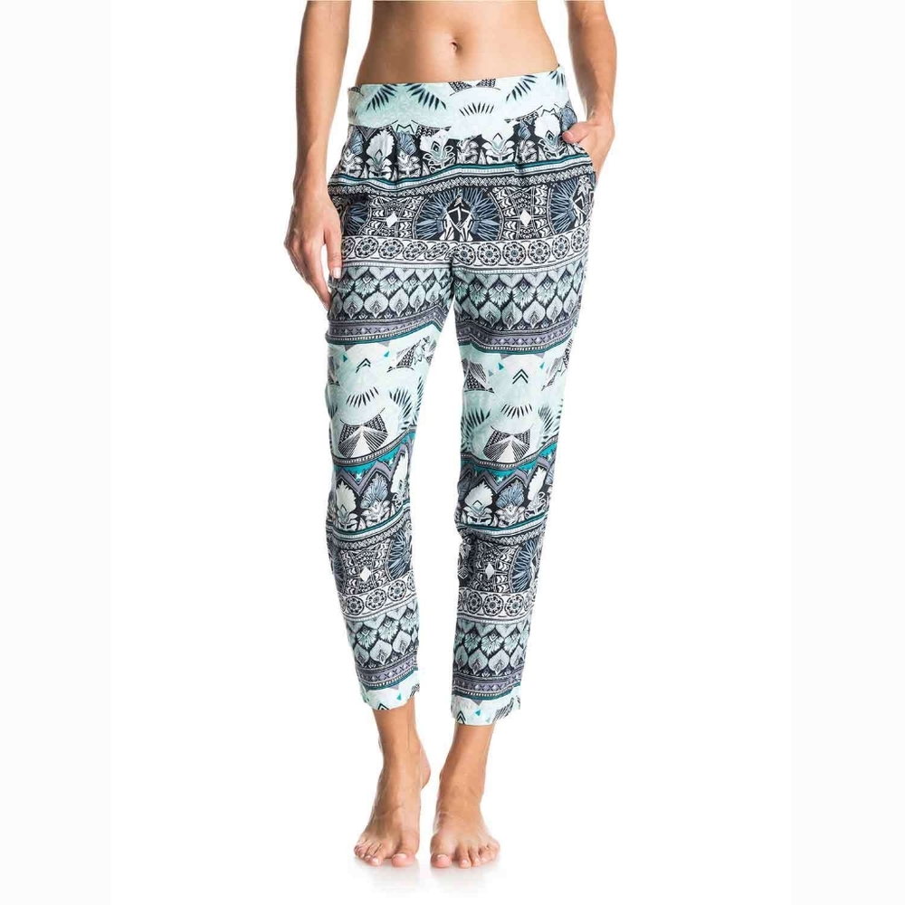 Roxy Don't Forget Beach Summer Pants Bottoms Cropped boho indie tribal ethnic